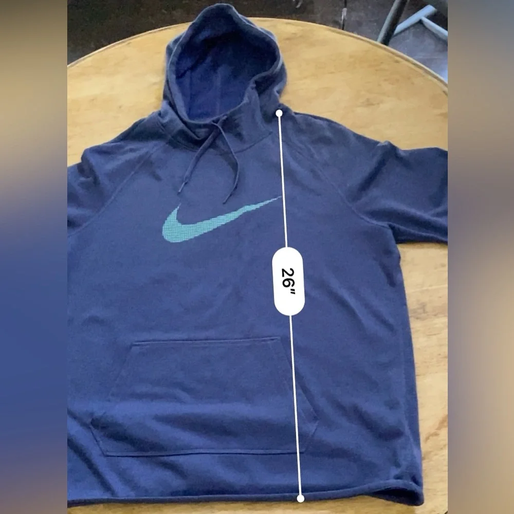 Nike Dri Fit Women’s Size XL Blue‎ Scuba Neck Hoodie